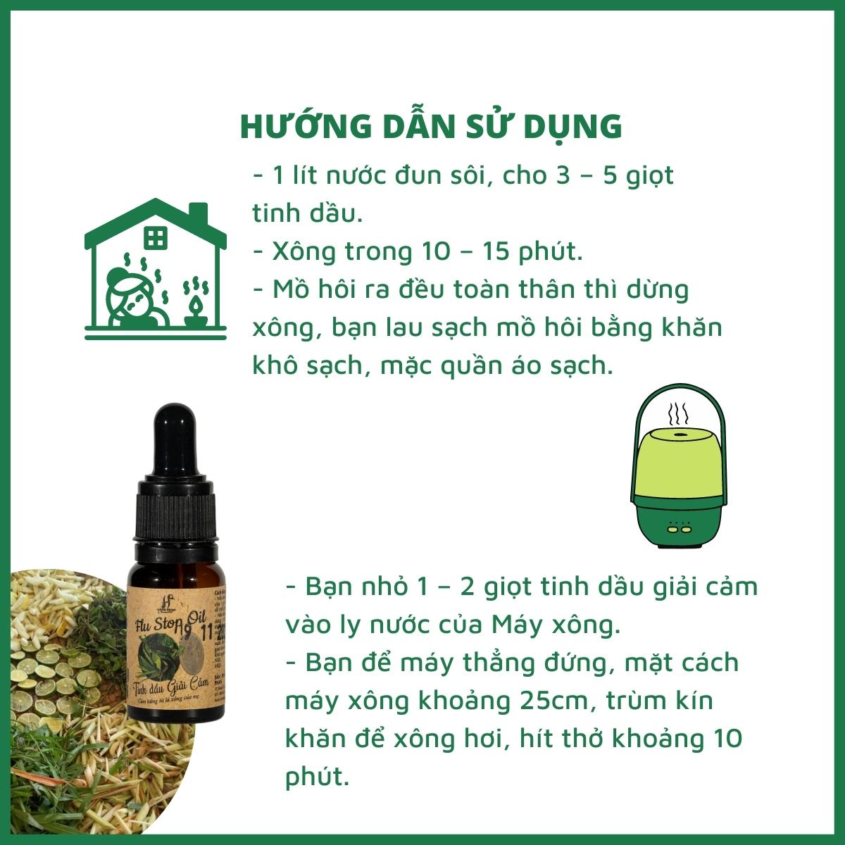 Tinh dầu Giải Cảm 6 Tinh dầu giải cảm 100% nguyên chất từ thiên nhiên