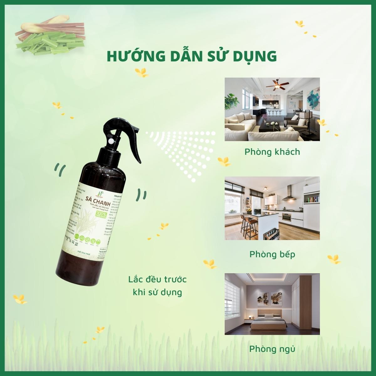 Tinh dầu xịt khử mùi, đuổi muỗi Sả chanh 7 Tinh dầu Hằng Phan giới thiệu sản phẩm mới tinh dầu xịt khử mùi Sả chanh