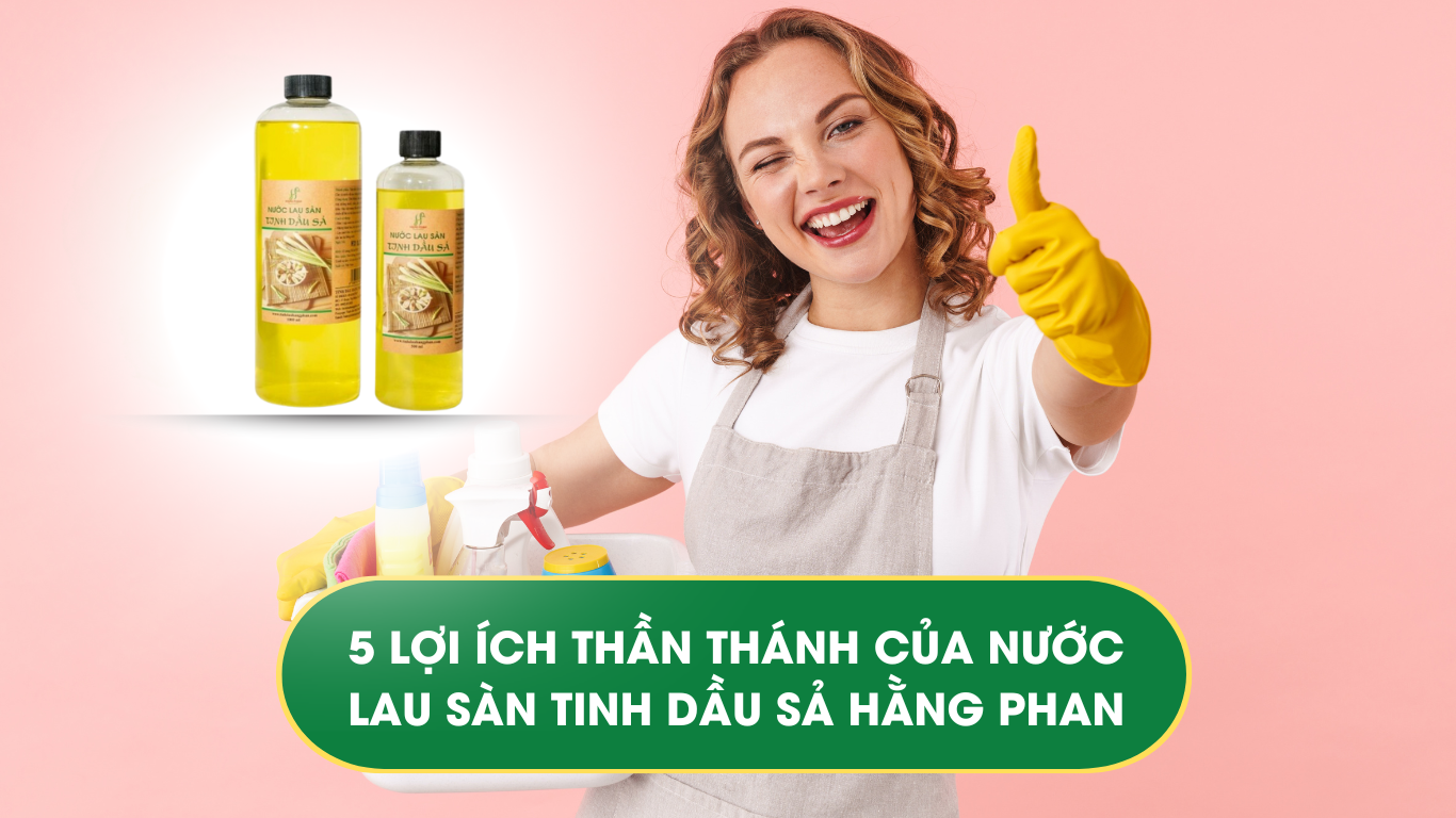 Nước lau sàn tinh dầu sả