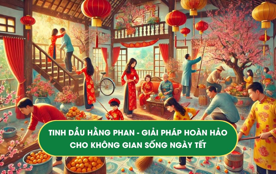 Tinh dầu Hằng Phan - giải pháp cho không gian sống ngày Tết