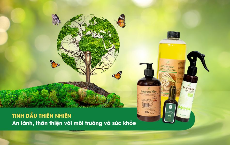 Xu hướng sống xanh: Vì sao sản phẩm thiên nhiên dần thay thế hoá chất 4 Tinh dầu thiên nhiên: Sống xanh, thân thiện với môi trường và sức khỏe con người